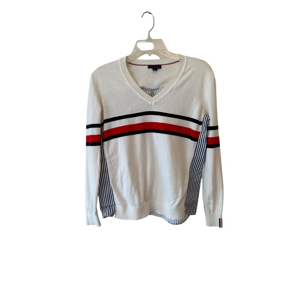 Vintage Tommy Hilfiger striped Shirt Long Sleeve TwoTone Office Preppy Y2k XS